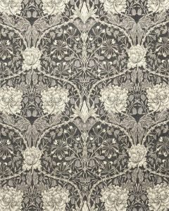 Honeysuckle and Tulip Velvet Black Walnut/Stone