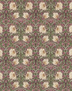 Pimpernel Leinen Aubergine/Olive