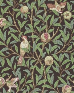 Bird & Pomegranate Charcoal/Sage