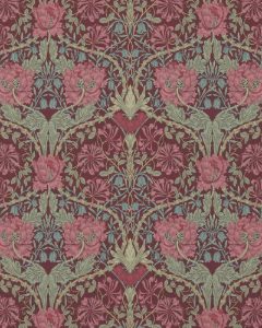 Honeysuckle & Tulip Burgundy/Sage