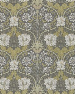 Honeysuckle & Tulip Charcoal/Gold