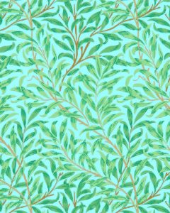 Willow Boughs Sky/Leaf Green
