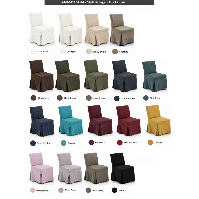 Gepolsterte Fußbank Genua mit Leinenhusse von Flamant