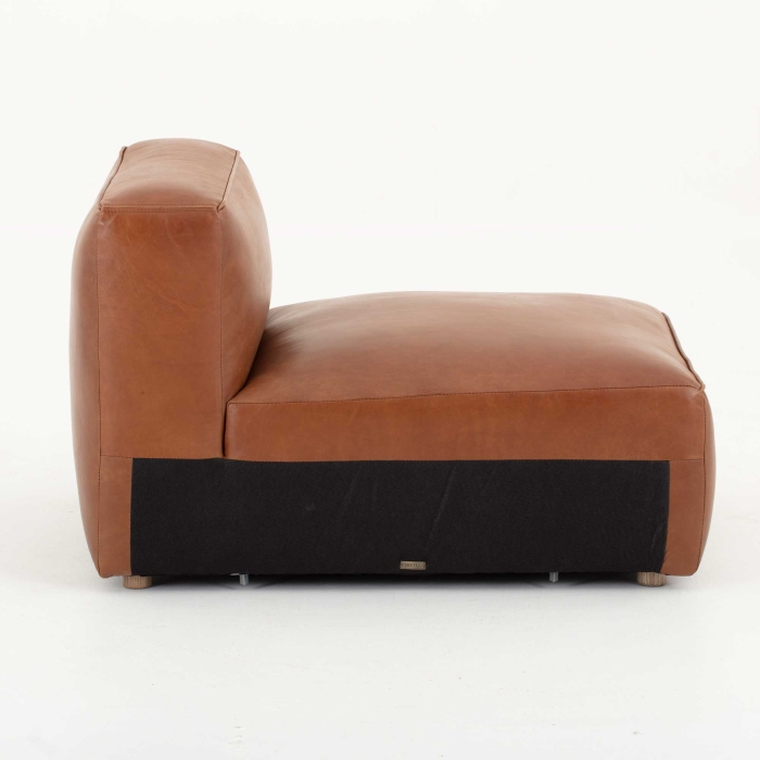 Bailey Mittelstück Ecksofa - Vintage-Leder von Flamant