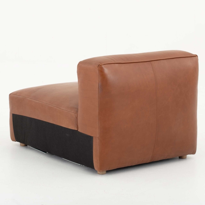 Bailey Mittelstück Ecksofa - Vintage-Leder von Flamant