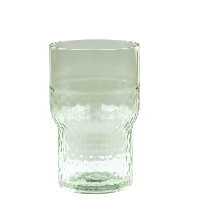 Französisches Wasserglas in antique grün - large