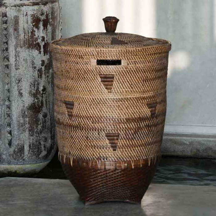 Colonial großer Wäschekorb - Höhe 92 cm