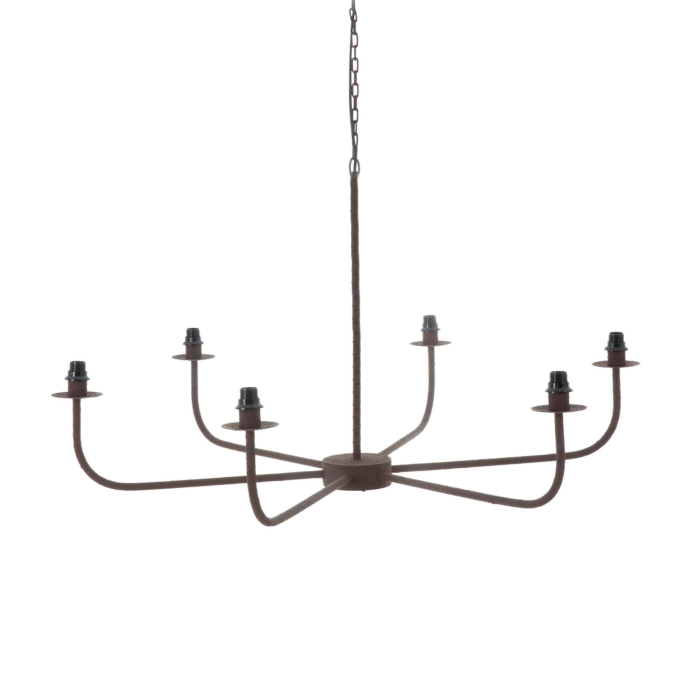 Kronleuchter Gali von Flamant ohne Lampenschirme — Eisen pur