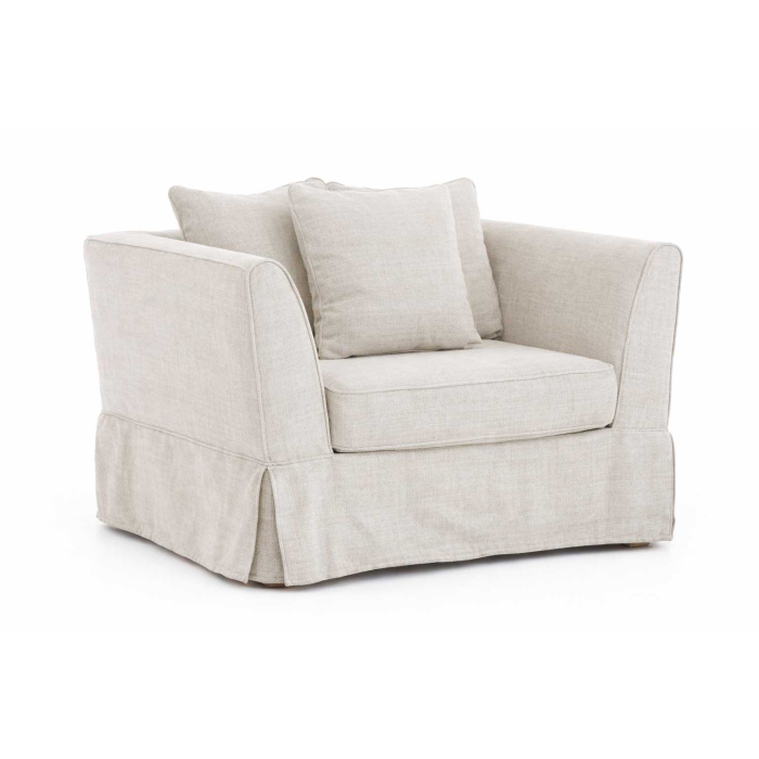 Ersatzbezug aus Leinen für Sessel Roxana von Flamant