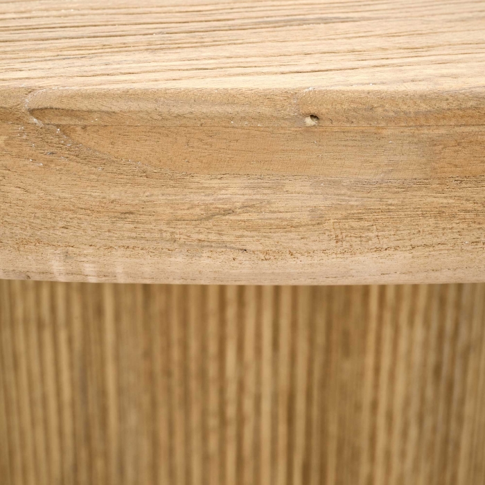 Runder Esstisch Tammy aus Ulmenholz von Flamant