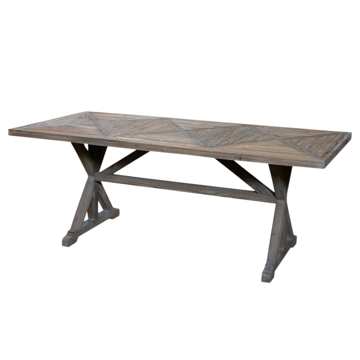 Französischer Esstisch aus recyceltem Holz - Länge 200 cm