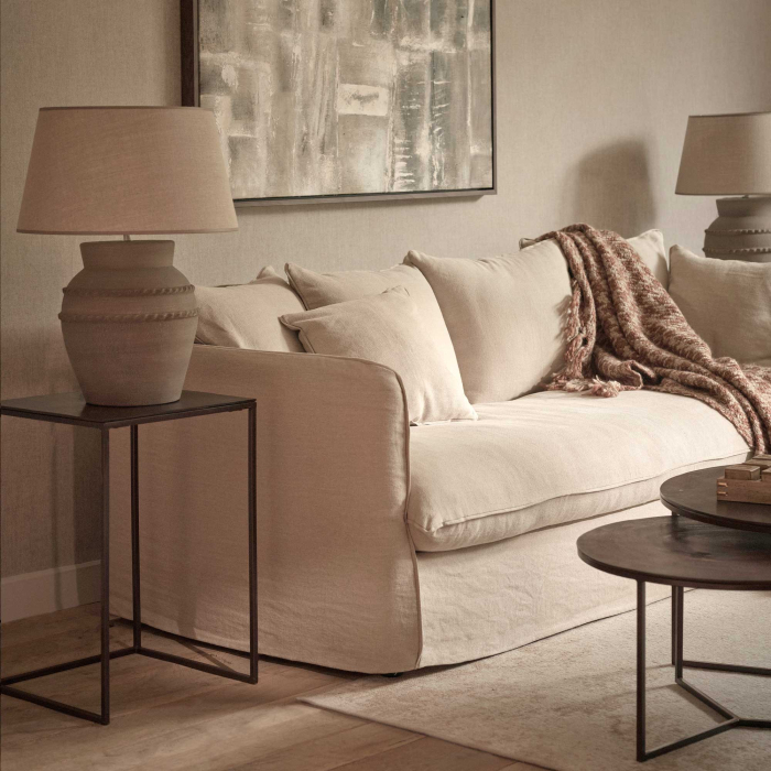 Sofa Hillary von Flamant in natural - 203 cm lang