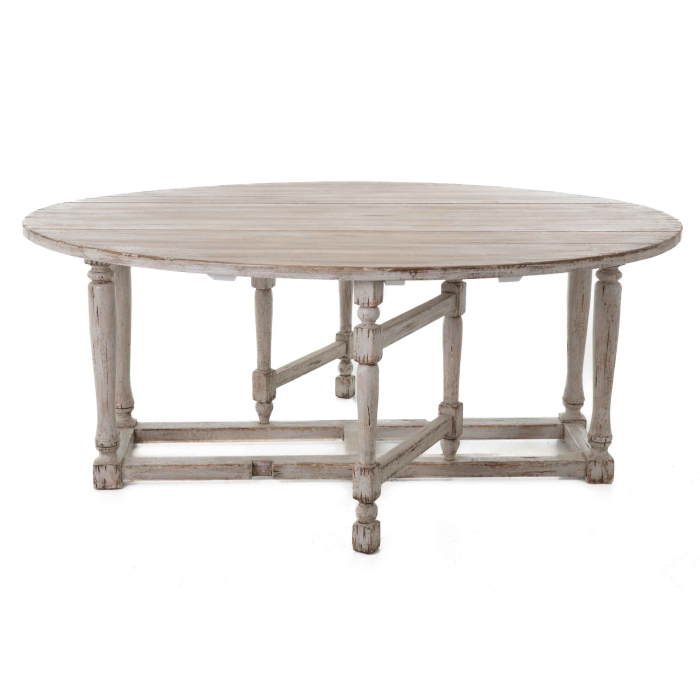 Ovaler Gateleg-Tisch Harrison von Flamant aus alter Pinie