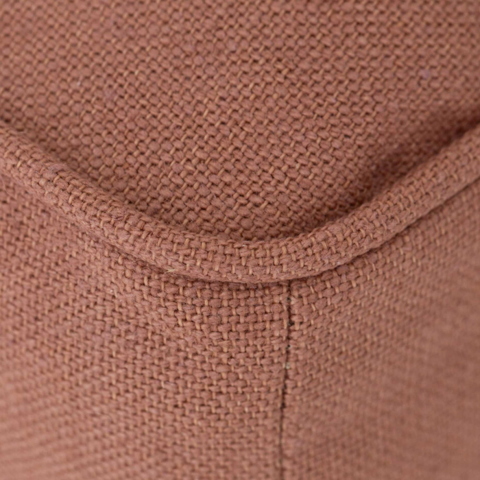 gepolsterter Hocker Genua mit Leinenhusse von Flamant