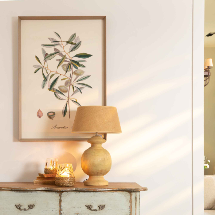 Gerahmte Illustration „Amandier" von Flamant