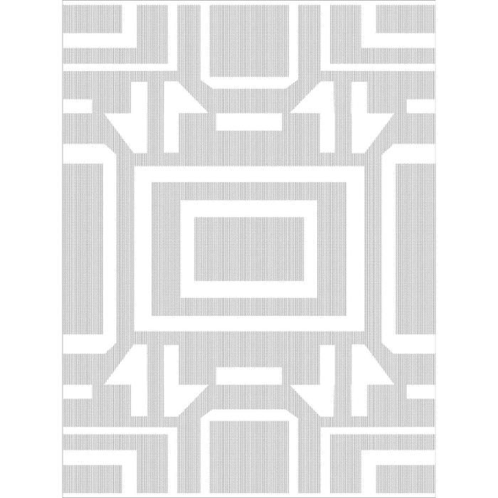 Großer Teppich Graphic aus Jute