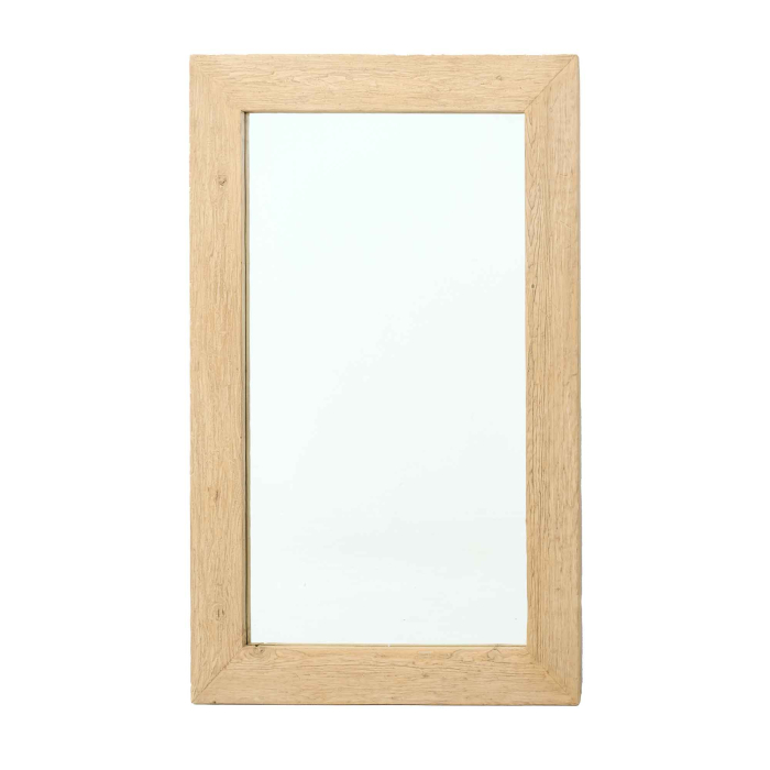 Spiegel Hillerman von Flamant aus altem Ulmenholz – großer Wandspiegel naturbelassen