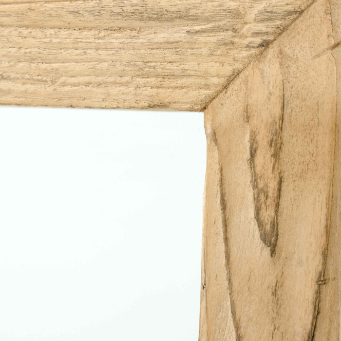 Detailaufnahme Rahmen Spiegel Hillerman Flamant Ulmenholz natürliche Maserung