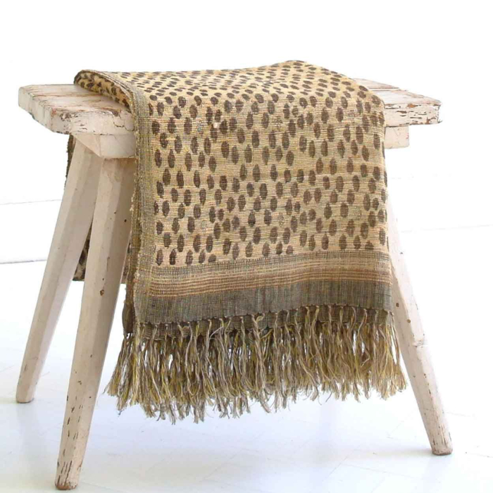 Plaid Jaguar aus Leinen & Seide