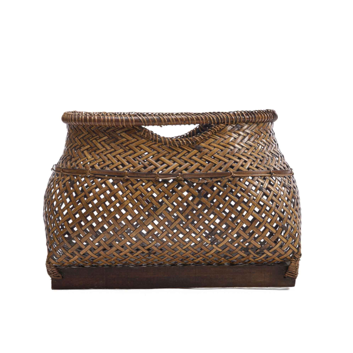 Koro Basket aus robuster Bambusflechtung