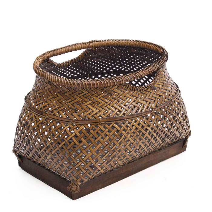 Koro Basket aus robuster Bambusflechtung