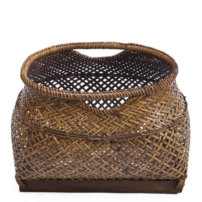 Koro Basket aus robuster Bambusflechtung