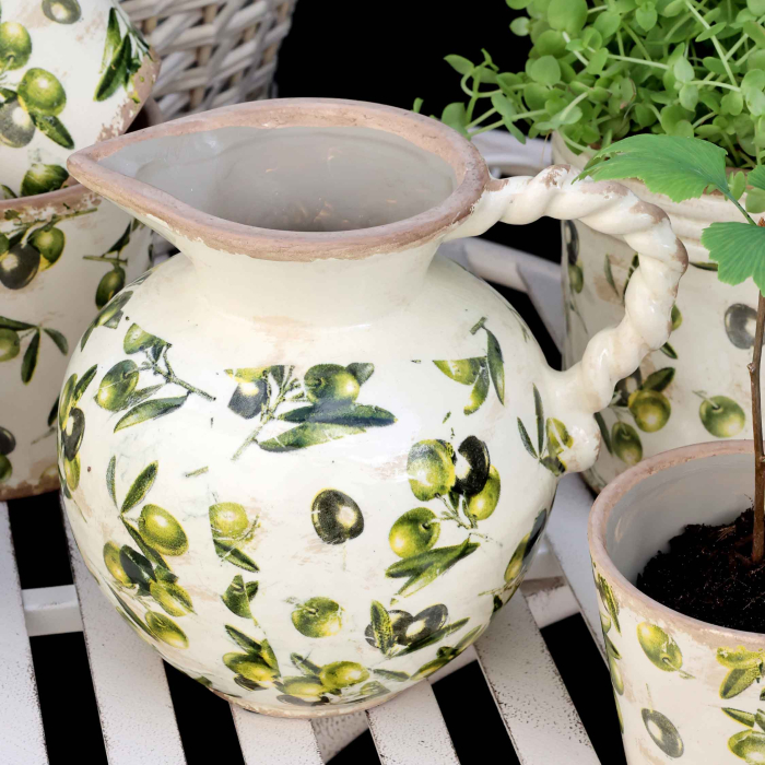 Olive Krug aus Keramik