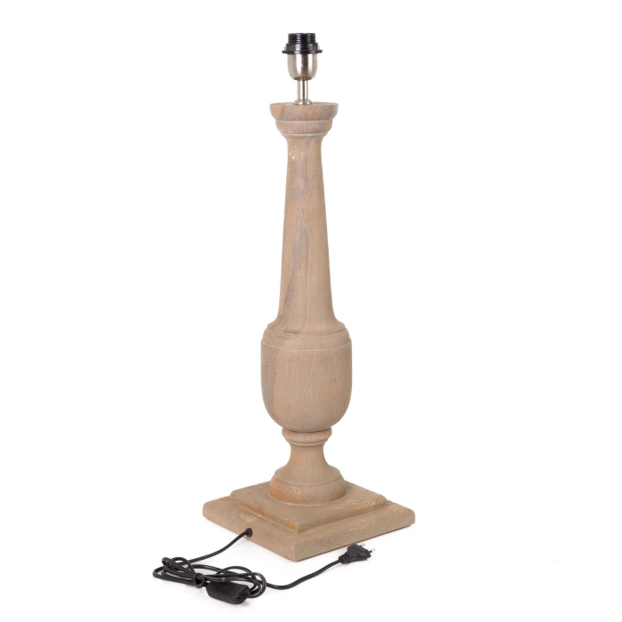 Lampenfuss Gemino aus gebürsteter Eiche von Flamant