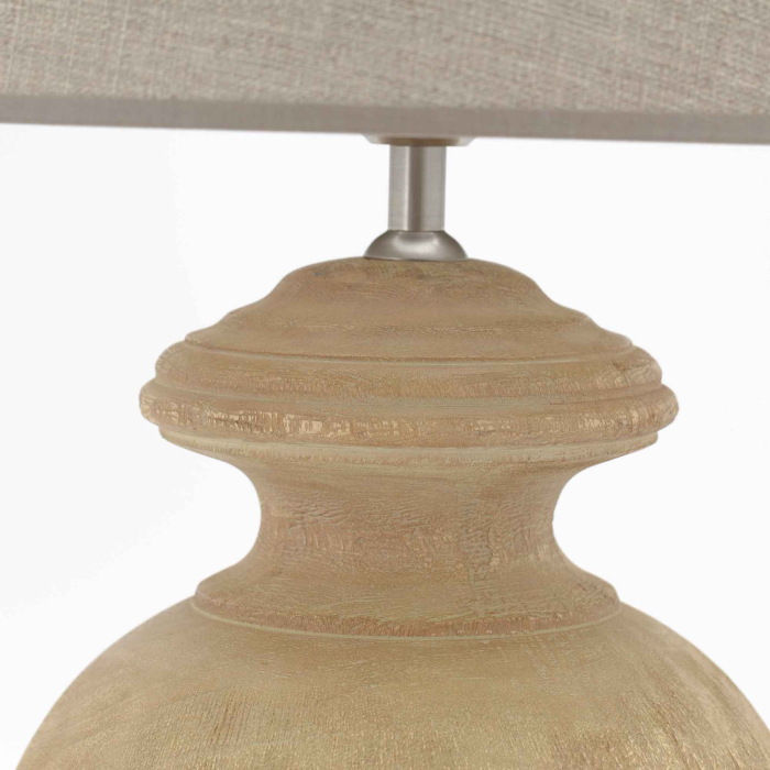 Lampenfuss Grivato aus gebürsteter Eiche von Flamant