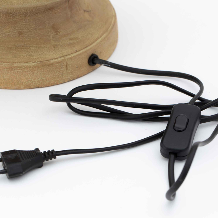 Lampenfuss Grivato aus gebürsteter Eiche von Flamant