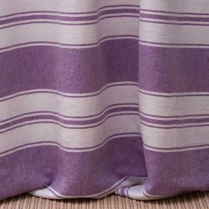 Leinenmeterware Laveno Barré von C&C Milano - Viola