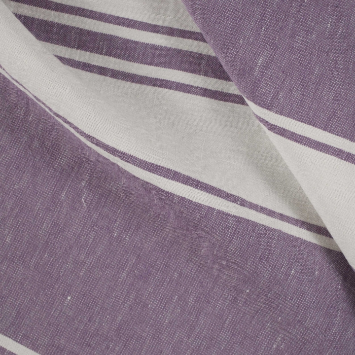 Leinenmeterware Laveno Barré von C&C Milano - Viola