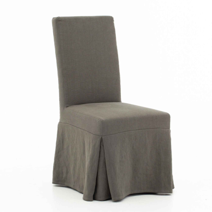 Stuhl Ellas mit Leinenhusse von Flamant - viele Farben