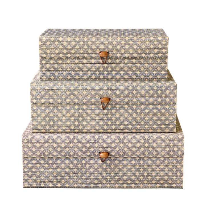 Lilly 3er Boxset aus Bambus in Opal/Natural