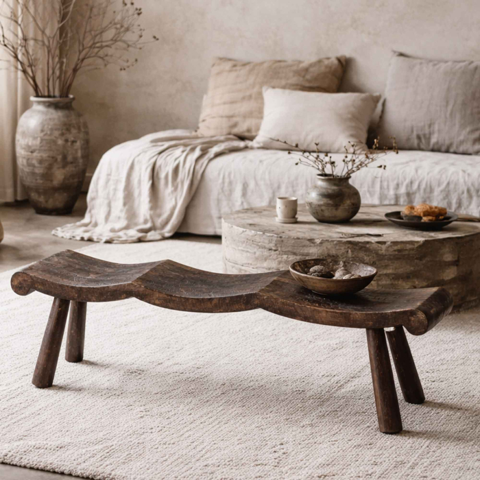 Lombok Wabisabi Bank in walnuss