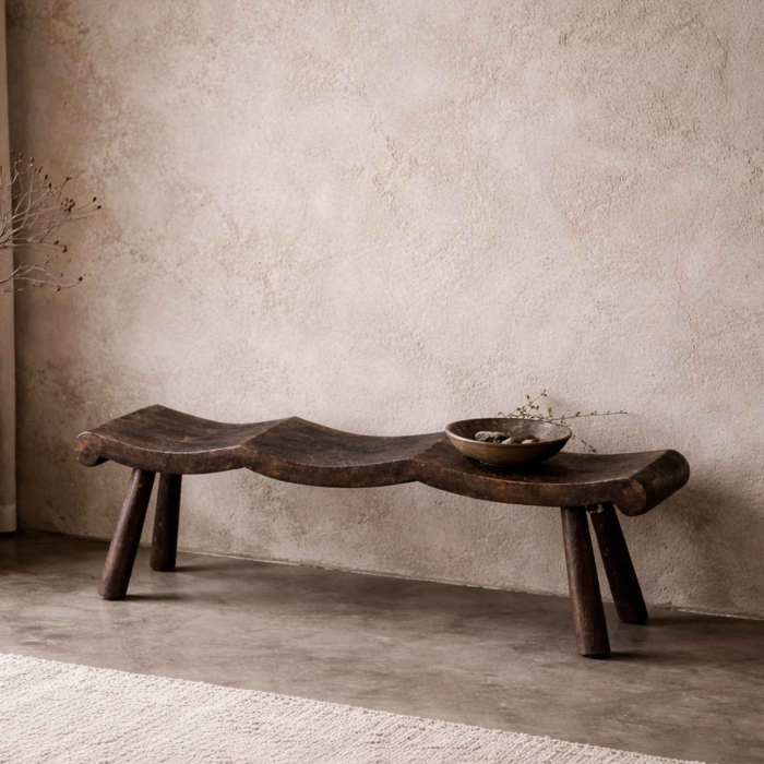 Lombok Wabisabi Bank in walnuss