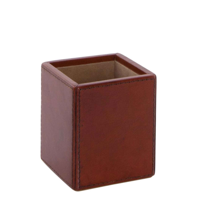 Manhattan Stiftebox aus Leder von Flamant