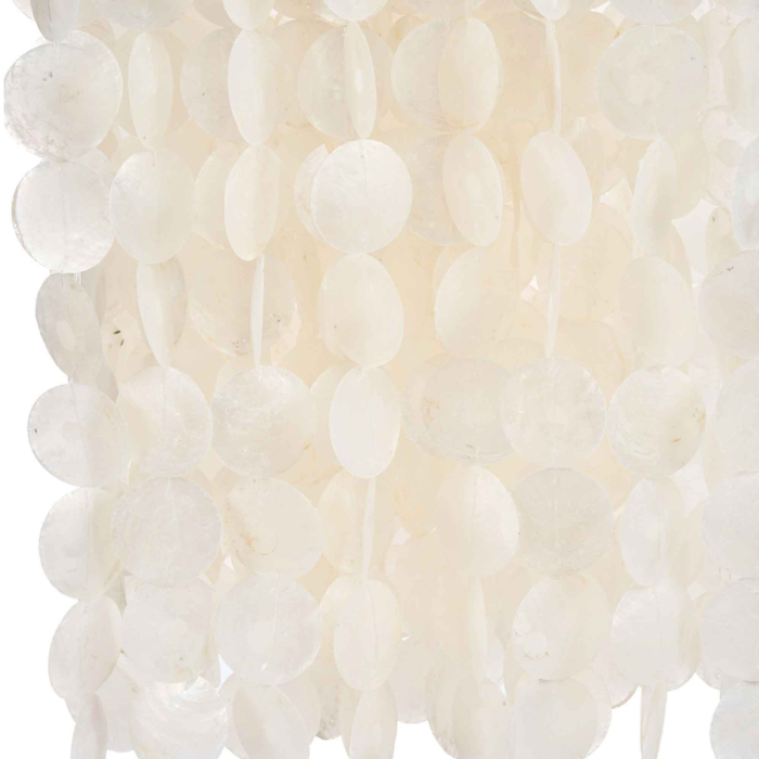 Moonlit Whisper Kronleuchter – sanftes Lichtspiel aus Capiz-Muscheln