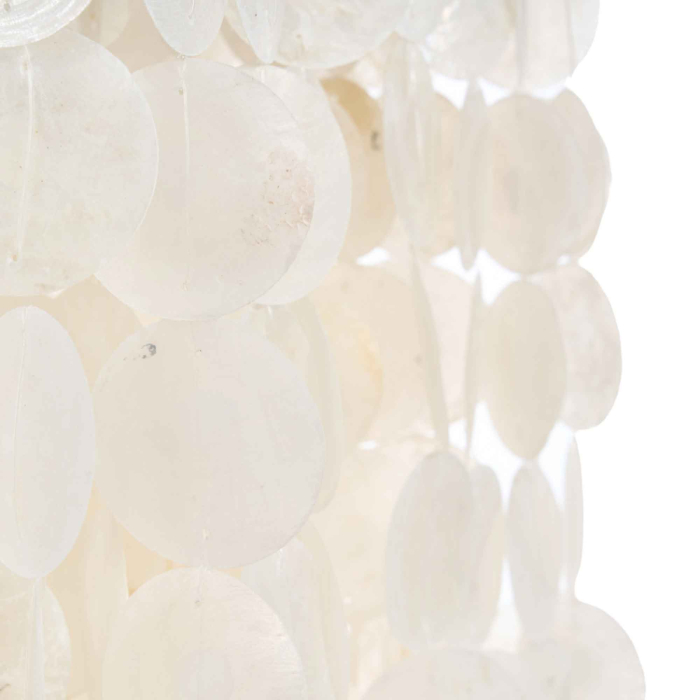 Moonlit Whisper Kronleuchter – sanftes Lichtspiel aus Capiz-Muscheln