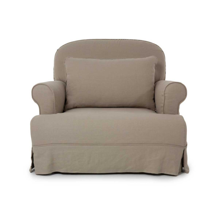 Bezug aus Leinen für Sessel Perugia/Willemina  von Flamant