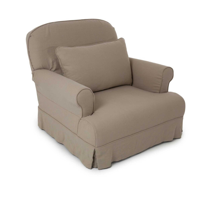Bezug aus Leinen für Sessel Perugia/Willemina  von Flamant