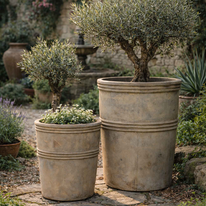 Terrakotta Töpfe 2er Set TOSCANA – Pflanztöpfe