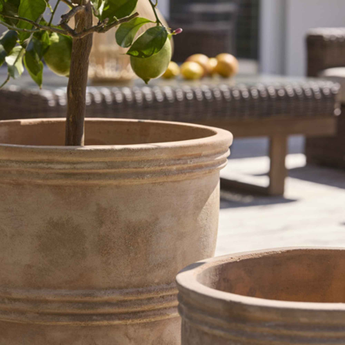 Terrakotta Töpfe 2er Set TOSCANA – Pflanztöpfe