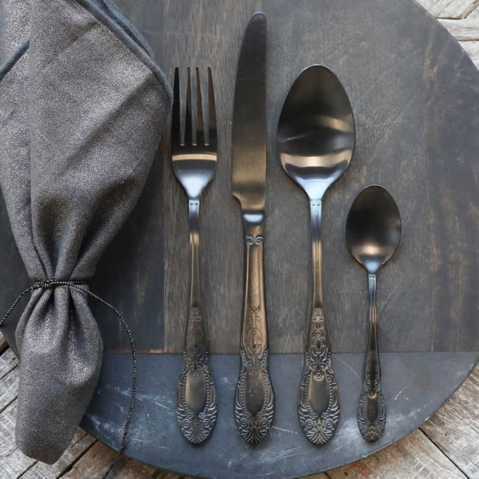 Besteckset Provence aus Edelstahl - 4-teilig