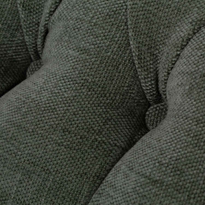 Sessel Rimini Leinen mit Knopfpolsterung von Flamant