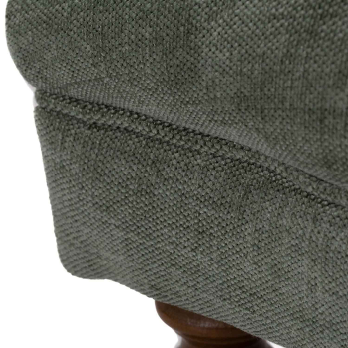 Sessel Rimini Leinen mit Knopfpolsterung von Flamant