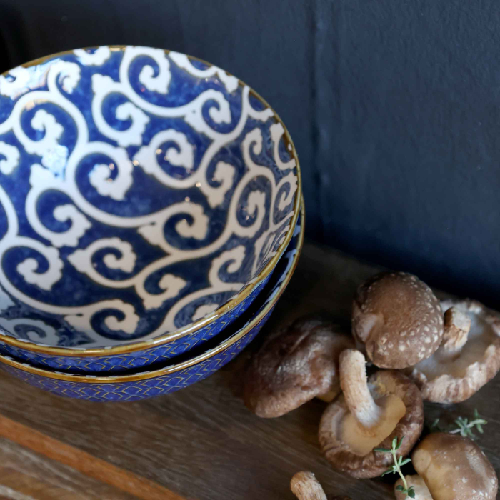 Aprés Schale Indigo Blue – Porzellan