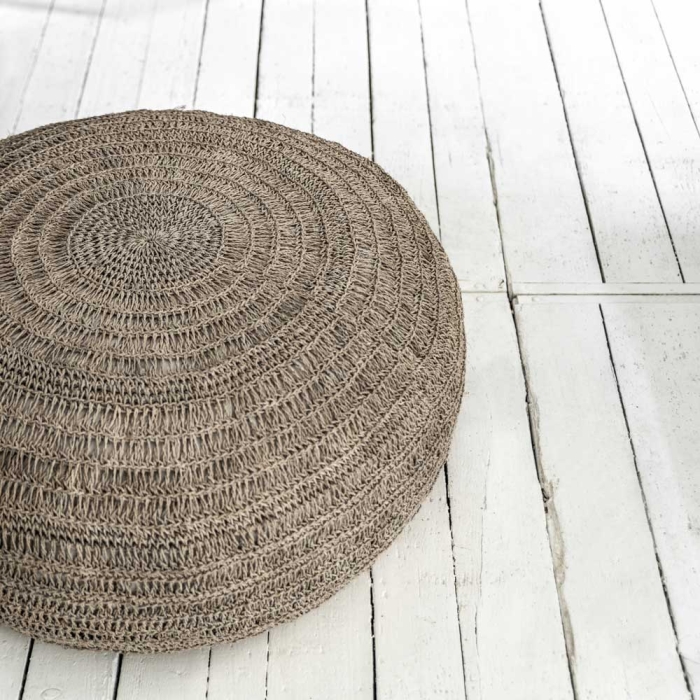 The Seagrass Pouffe - Natural