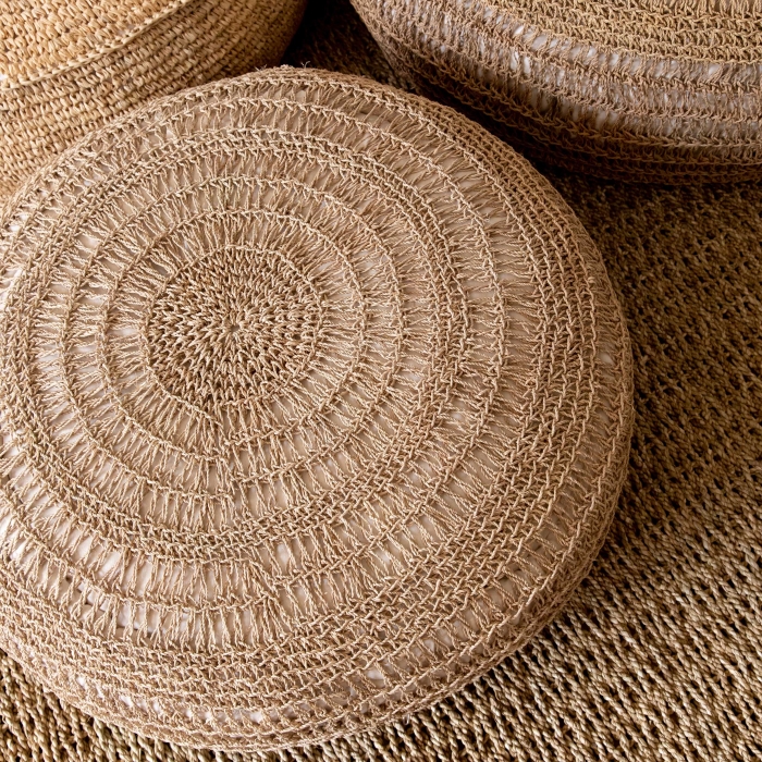 The Seagrass Pouffe - Natural