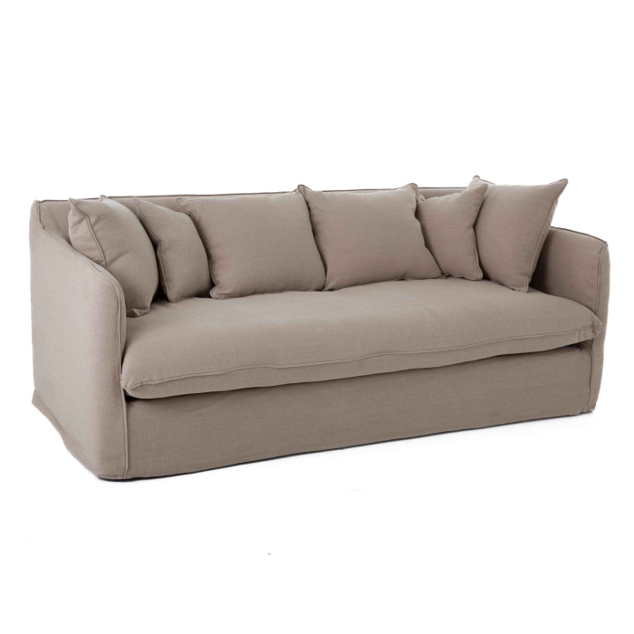 Sofa Hillary von Flamant in natural - 203 cm lang